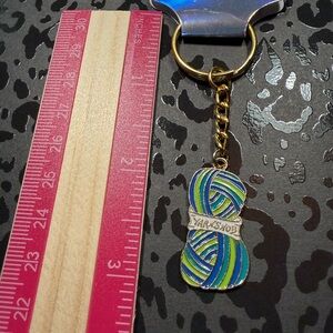 Handmade Yarn Skein Keychain Knitting Crochet Lover Gift Charm